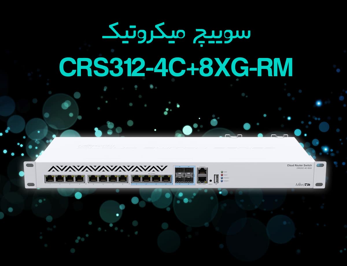 میکروتیک CRS312-4C+8XG-RM